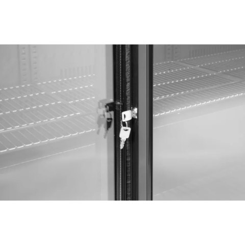 Lodówka chłodziarka barowa z 2 drzwiami suwanymi LED 158 l 160 W 90x52x87 cm