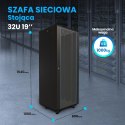 Extralink Szafa rack 32U 600x1000 Czarna stojąca