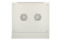 Extralink Szafa rack 6U 600x600 AZH Szara montowana na ścianie, dwusekcyjna