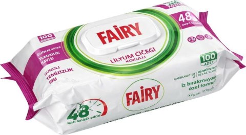 FAIRY Chusteczki Czyszczące LILIA Uniwersalne Antybakteryjne 100 szt.