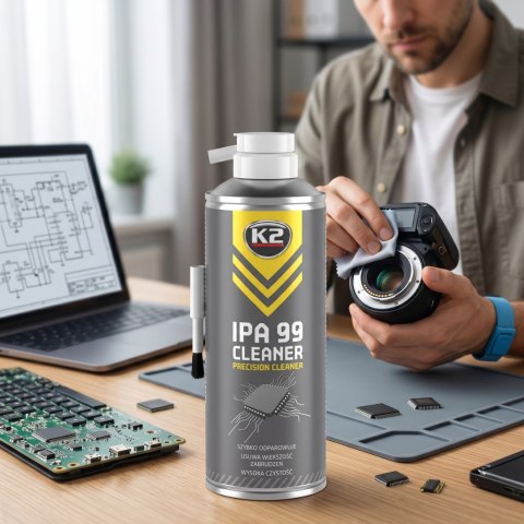 K2 Alkohol Izopropylowy IPA 99 Cleaner Do Optyki I Elektroniki 400ml B504