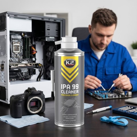 K2 Alkohol Izopropylowy IPA 99 Cleaner Do Optyki I Elektroniki 400ml B504
