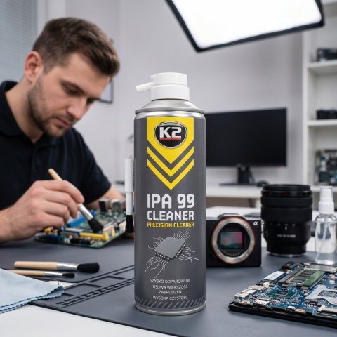 K2 Alkohol Izopropylowy IPA 99 Cleaner Do Optyki I Elektroniki 400ml B504