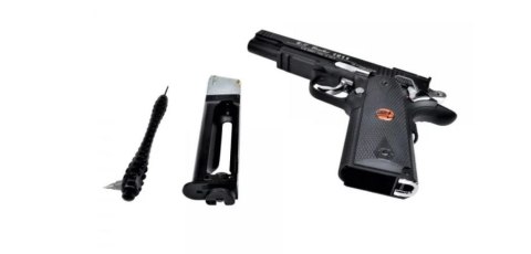 Pistolet wiatrówka BRUNI 816 US Combat kal. 4,5 mm BB, 20-strzałowy CO-2, do 17J