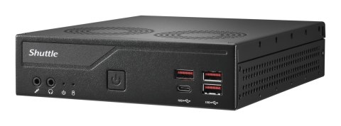 Shuttle DB860 komputer typu barebone Wielkość PC 1.35L Czarny Intel B860 LGA 1851 (Socket V1)