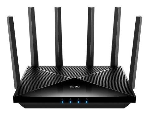 Cudy WR11000 router bezprzewodowy 2.5 Gigabit Ethernet Trójpasmowy (2,4 GHz / 5 GHz / 6 GHz) Czarny
