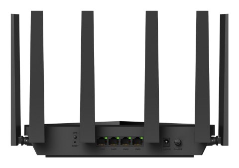 Cudy WR11000 router bezprzewodowy 2.5 Gigabit Ethernet Trójpasmowy (2,4 GHz / 5 GHz / 6 GHz) Czarny