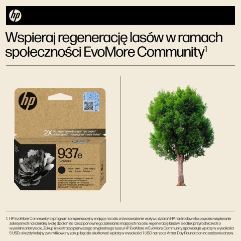 Tusz HP 937e EvoMore (4S6W9NE) (Czarny)