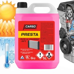 K2 Płyn Do Chłodnic CARSO PRESTA Czerwony Gotowy Do Użycia -35°C 5L C615C
