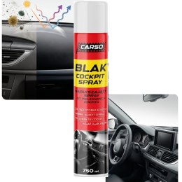 K2 Spray Do Kokpitu CARSO BLAK Do Matowych Plastików Samochodu 750ml C407FR
