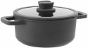 BergHOFF 3950593 garnel do zupy 4,4 l Czarny Aluminium, Szkło, Silikon