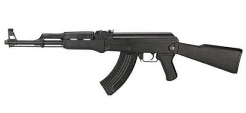 Karabinek AEG Cyma AK47 Tactical Black kal. 6mm (Komplet z Aku i ładowarką)