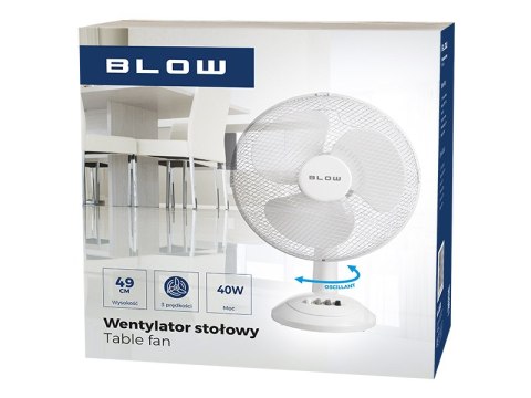 44-068# Wentylator biurkowy 12"/30cm 40w biały op.
