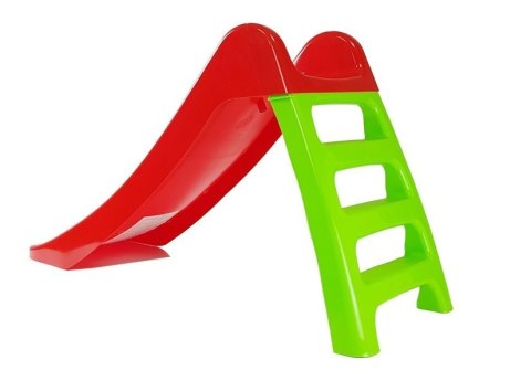 Zjeżdżalnia Ogrodowa dla Dzieci 3-Stopniowa Drabinka Czerwona 116cm 428