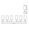 Lampa spotlight FILO 6xGU10 czarna