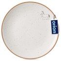 Talerz Deserowy Ceramiczny Beżowy 20 cm ORION Koń Efektowny Dekor