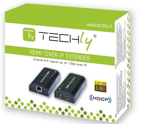 TECHLY Extender HDMI 1080p60Hz do 120 m po sieci IP 306004