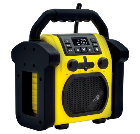 Adler Adler | Construction radio with Bluetooth | AD 1911 | AUX in | Black/Yellow