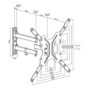 Logilink Logilink BP0016 TV Wall mount, 23"-55", tilt +15°-15°,swievel +-90°, 395mm Logilink