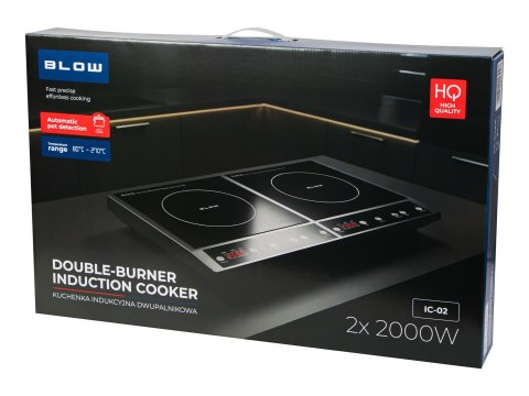 Kuchenka indukcyjna nastawna dwupalnikowa 2000W + 2000W BLOW