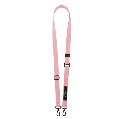 Smycz 2w1 do etui smartfona na szyję nadgarstek Rope Crossbody - różowa