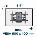 Gembird Uchwyt na telewizor Gembird | Do montażu na ścianie | WM-75ST-01 | Regulacja kąta, obrót, nachylenie | 32-75 cali | Maksymalna w