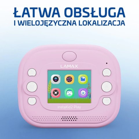 Aparat fotograficzny dla dzieci LAMAX InstaKid2 Play, pink