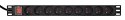 GEMBIRD LISTWA ZASILAJĄCA RACK 19" PDU 1U, 16A, 9X GNIAZDO FRENCH, WTYK FR, KABEL 2M