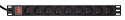 GEMBIRD LISTWA ZASILAJĄCA RACK 19" PDU 1U, 16A, 9X GNIAZDO FRENCH, WTYK FR, KABEL 2M