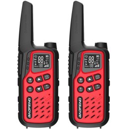 Krótkofalówka Baofeng BF-T25E czerwona, 2 sztuki