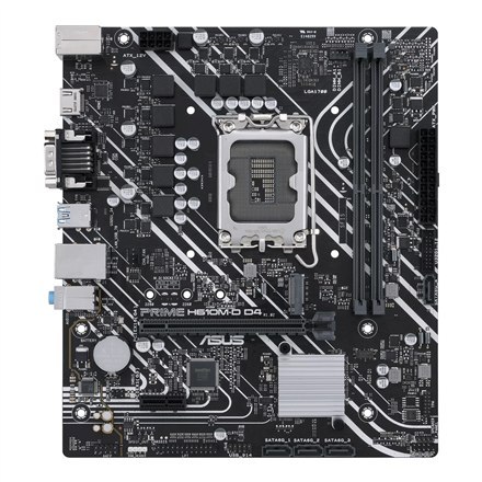 Asus Asus | PRIME H610M-D D4 | Rodzina procesorów Intel | Gniazdo procesora LGA1700 | DDR4 DIMM | Gniazda pamięci 2 | Obsługiwane int