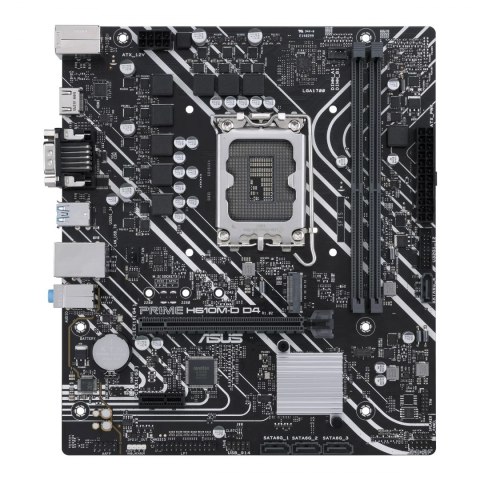 Asus Asus | PRIME H610M-D D4 | Rodzina procesorów Intel | Gniazdo procesora LGA1700 | DDR4 DIMM | Gniazda pamięci 2 | Obsługiwane int