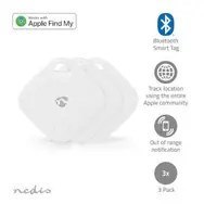 Brelok Bluetooth Nedis, Schlüssel-Finder 3er Pack do znajdowania wartościowych przedmiotów