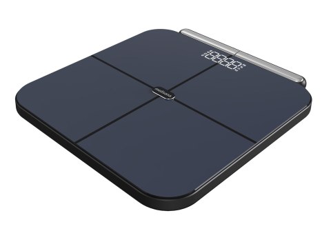 Holistyczna 8-punktowa waga analityczna Medisana BS 850 do 180 kg |VitaDock | pomiar całego ciała | antracytowy