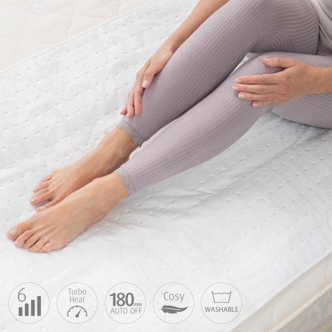 Podkładka grzewcza Medisana HU 662 100 W | 6 poziomów ciepła | 800 x 1500 mm | biały