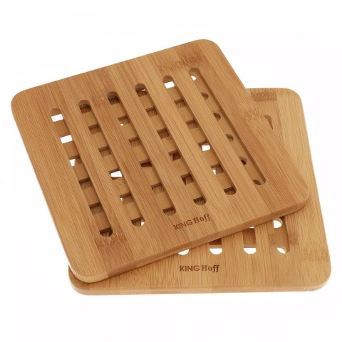 Podkładka, bambus zestaw 2 elementy, 20x20x1,2cm kinghoff