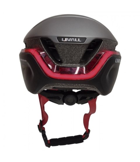 LIVALL Kask szosowy 58-62 cm światła LED czujnik upadku SOS czarny EVO21-L-BLK
