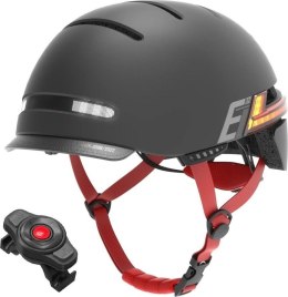 MANHATTAN Kask miejski Bluetooth 54-58 cm JBL/LED/SOS/PTT czarny BH51NSO-M-BLK