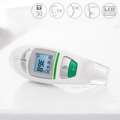 Termometr wielofunkcyjny Infrared Medisana TM 750 jednostki miary °C, °F | pamięć do 30 pomiarów