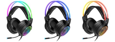 DEFENDER SŁUCHAWKI NAUSZNE Z MIKROFONEM COSMO PRO 7.1 PODŚWIETLENIE RGB 64536