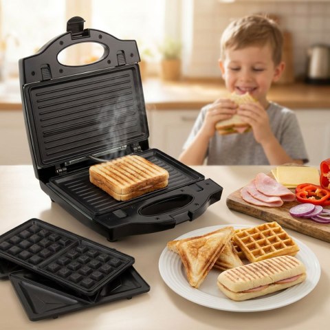 Opiekacz do kanapek Esperanza Muffuletta EKT005 (700W; kolor czarny, kolor inox)