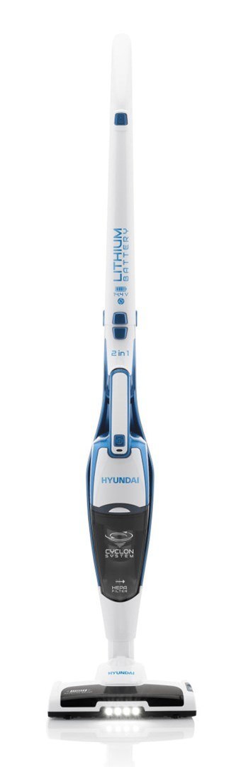 Hyundai VC 914 Odkurzacz stojący 2 w 1 Bateria Suchy HEPA Bez worka 0,5 l Biały, Niebieski