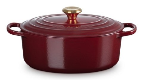 Le Creuset 21178299494441 garnek 4,7 l Owalny Czerwony