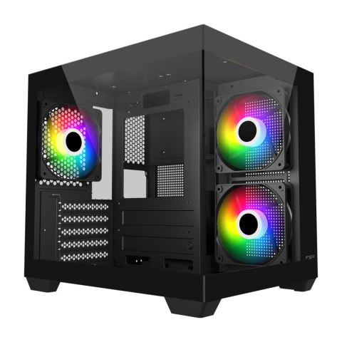 Fortron Obudowa Fortron | S140-BA | Czarny | Mini-ITX, uATX(M-ATX) | Zasilacz w zestawie Nie