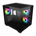 Fortron Obudowa Fortron | S140-BA | Czarny | Mini-ITX, uATX(M-ATX) | Zasilacz w zestawie Nie