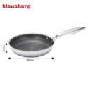 Patelnia powłoka non-stick honeycomb, 20 cm, 3-warstwy, stal 304, pfoa-free