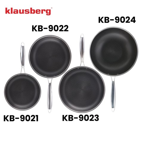 Patelnia powłoka non-stick honeycomb, 20 cm, 3-warstwy, stal 304, pfoa-free