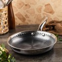 Patelnia powłoka non-stick honeycomb, 20 cm, 3-warstwy, stal 304, pfoa-free