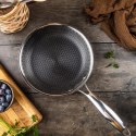Patelnia powłoka non-stick honeycomb, 20 cm, 3-warstwy, stal 304, pfoa-free