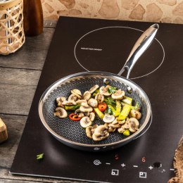 Patelnia powłoka non-stick honeycomb, 24 cm, 3-warstwy, stal 304, pfoa-free